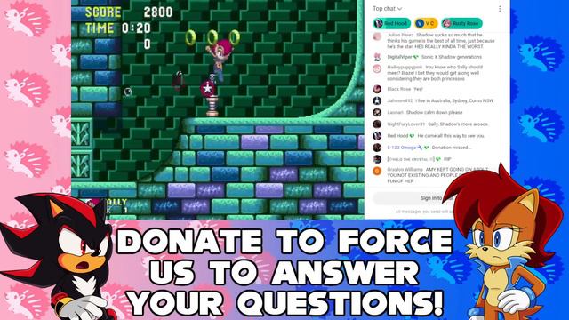 Sally Has ARRIVED! Q&A with Sonic and Sally LIVE смотреть онлайн