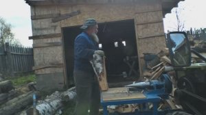 Винтовой дровокол, сборка и испытания.