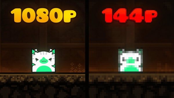 Geometry Dash 2.2 но ГРАФИКА с каждой секундой ХУЖЕ