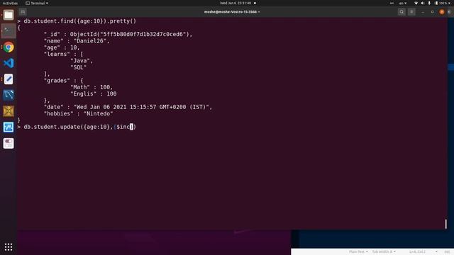 17 MongoDB Update incrementing values $inc смотреть онлайн