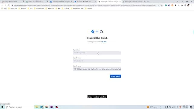Create a GitHub branch use JIRA + create a new branch and switch to branch use gitbash смотреть онлайн
