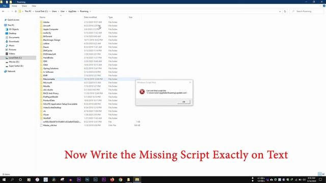 FIX Cannot find script file c/users/user/appdata/roaming/update смотреть онлайн