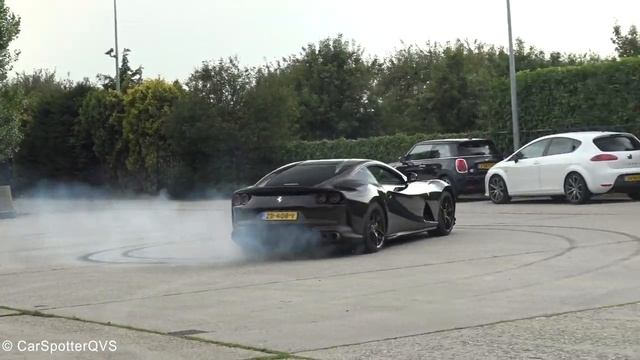 Ferrari 812SuperFast - Powerslides, LOUD Accelerations And Donuts!!