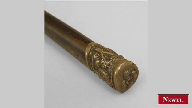 Antique Oriental Chinese style dagger with a bone and silver смотреть онлайн