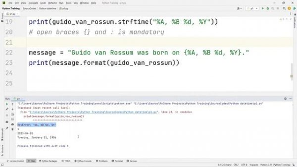 Python datetime Module || Introduction to Dates and Times
