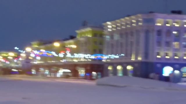 Норильск, полярная ночь, 11 утра, НОРНИКЕЛЬ