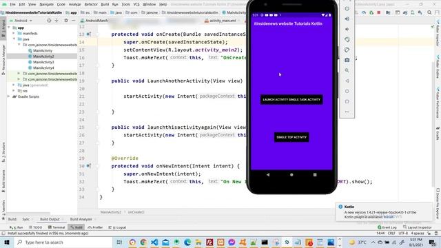 Android Activity and Its Launch Modes Standard, singleTop, singleTask, and singleInstance смотреть онлайн