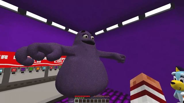 APARECE GRIMACE EN CASA DE BLUEY EN MINECRAFT смотреть онлайн