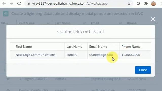 LWC Datatable with Row Actions and Display a Modal Popup on Click View Icon Button – LWC смотреть онлайн