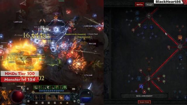 Ball Lightning - Electric Meteor Build Starfall Coronet Sorceress Tier 100 - Diablo 4 Season 3 смотреть онлайн