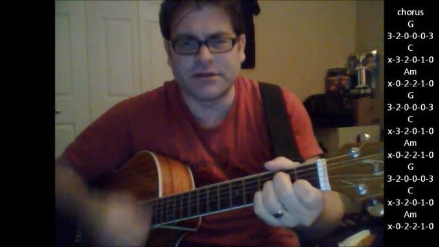 How to play "A Long December" by Counting Crows on acoustic guitar смотреть онлайн