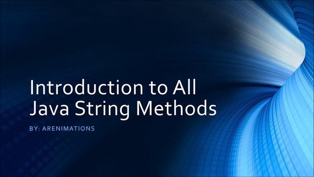 Introduction to All Java String Methods Playlist смотреть онлайн