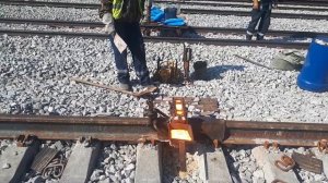 Сварка рельс АЛТС. Термитная сварка стыков.