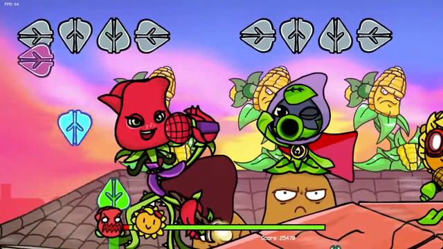 РАСТЕНИЯ Vs Я!!! Friday Night Funkin' PvZ Mod