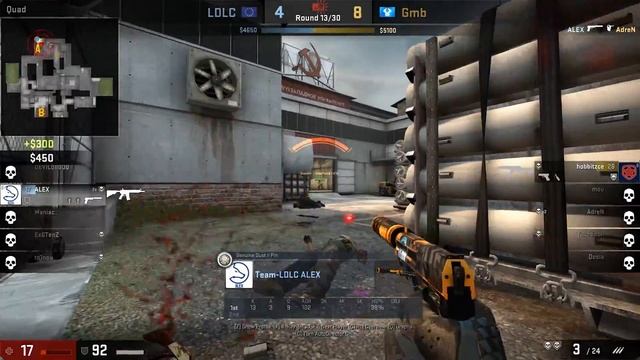 CSGO: POV LDLC ALEX vs Gambit (33/21) cache @ ECS Season 4 EU Development League смотреть онлайн