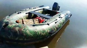 Лодка НДНД Хантер 380 ПРО в камуфляже - большая лодка для семьи. Отзыв реального владельца.