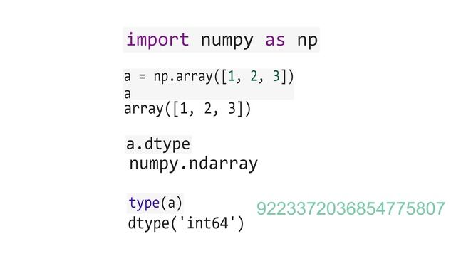 2.1) NumPy: Data Types смотреть онлайн