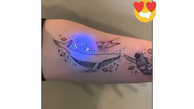 Креативные люминесцентные татуировки #татуировки смотреть онлайн