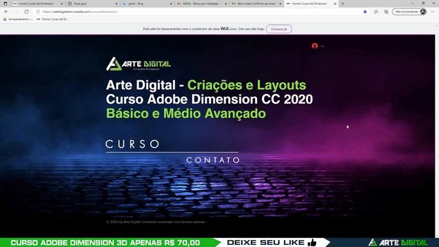 CURSO ADOBE DIMENSION CC 2020 CONTINUA, VEJA NA DESCRIÇÃO COMO ADQUIRIR - Arte Digital смотреть онлайн