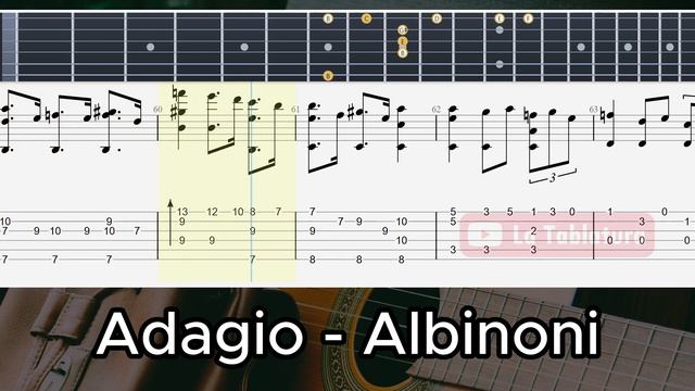 Adagio - Tomaso Albinoni (Remastered) - Guitar TAB смотреть онлайн