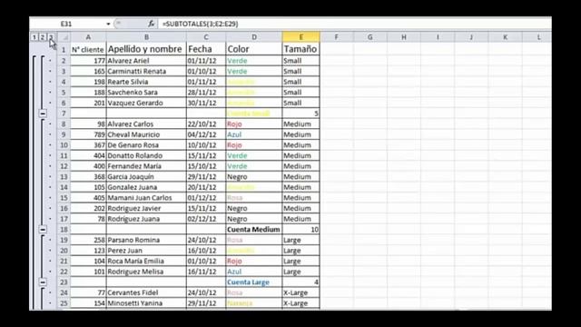 18-Excel-Subtotal смотреть онлайн