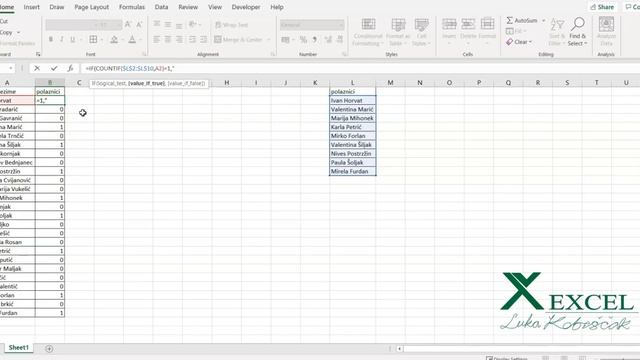 Excel - Usporedba dvije tablice Luka Kobeščak смотреть онлайн