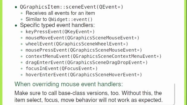 Qt Training: Graphics View (part 3/3): Creating Custom Items смотреть онлайн