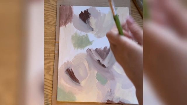How to Paint Flowers EASY. Beautiful abstract flowers смотреть онлайн