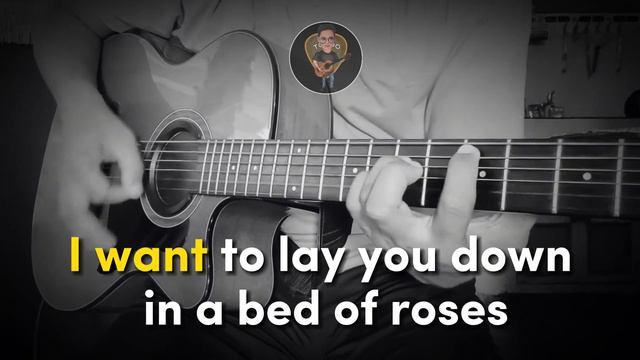 Bed of Roses - Bon Jovi (Acoustic Karaoke) смотреть онлайн