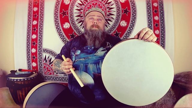 Shaman Drums | Рисунок для бубна с колотушкой смотреть онлайн