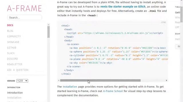 WEBVR | A-FRAME: HTML - фреймворк для создания VR / AR смотреть онлайн