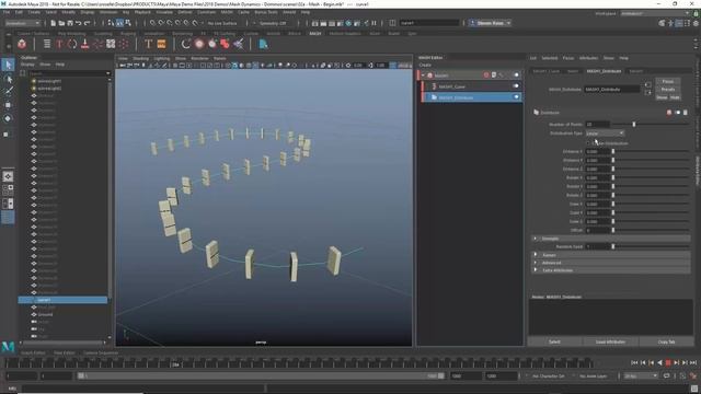 Maya in Motion Part 2 - Mash with Bullet Physics смотреть онлайн