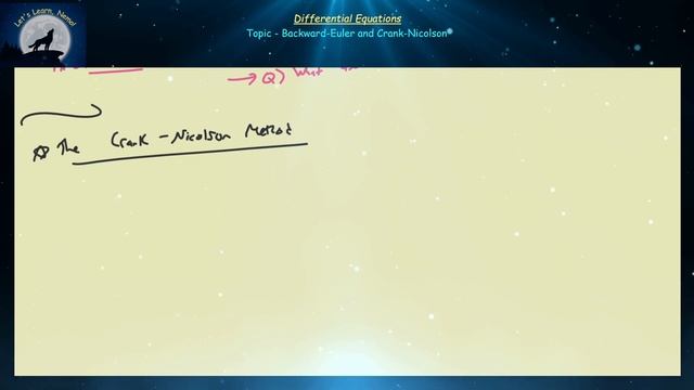 (DE17) The Backward-Euler and Crank-Nicolson Methods смотреть онлайн