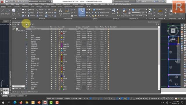 MEMBUAT DENAH PELAT & PENULANGANNYA DI AUTOCAD смотреть онлайн