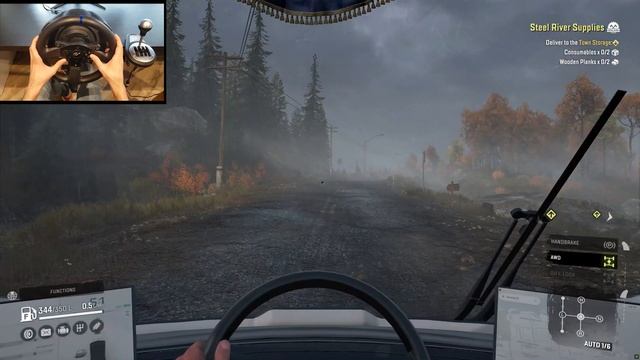 SnowRunner - Steel River Supplies -Tesla Semi Thrustmaster T300 RS Gameplay смотреть онлайн