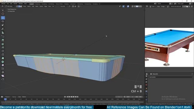 modeling a pool table in blender 2.8 смотреть онлайн