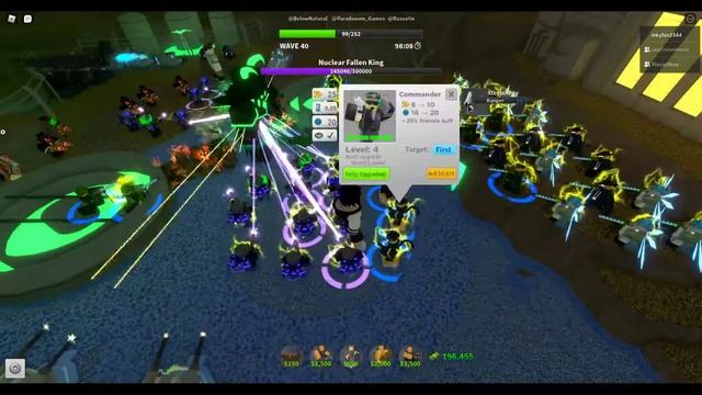 Tower Defense Simulator || Nuclear Fallen King Battle смотреть онлайн