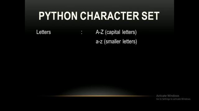 Python Character Set смотреть онлайн