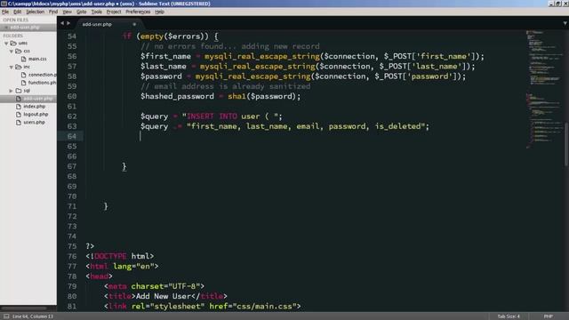 Saving the New Record - PHP MySQL Exercise in Sinhala - Part 12 смотреть онлайн
