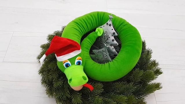 Мягкая игрушка Удав ждёт праздник - средний 90см (506) смотреть онлайн