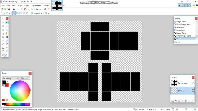 PAINT.NET How to make a customized Roblox Template!! смотреть онлайн