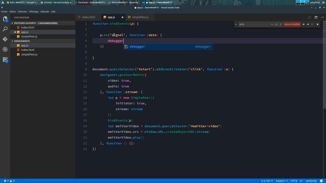 Tutoriel JavaScript/WebRTC : Découverte du WebRTC смотреть онлайн
