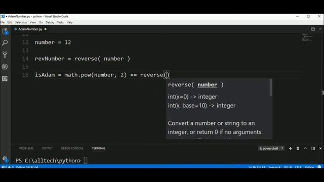 adam number in python ? смотреть онлайн