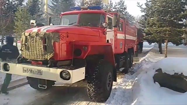 Пожар в БСМП-1 на улице Перелета смотреть онлайн