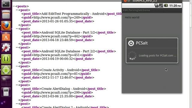XML Parsing using SAXParser -- Android смотреть онлайн