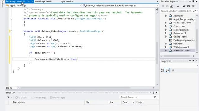 Bank Application ATM PART 1 | Windows Store apps C# Visual Studio | for Absolute Beginners | 201 смотреть онлайн