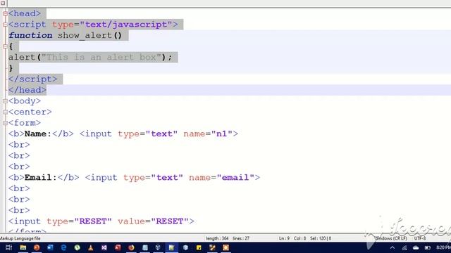 Intro to JavaScript & Alert box смотреть онлайн