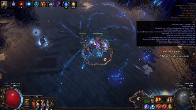 Shockwave Totem Hierophant - 1 Div challenge! PoE 3.21 смотреть онлайн