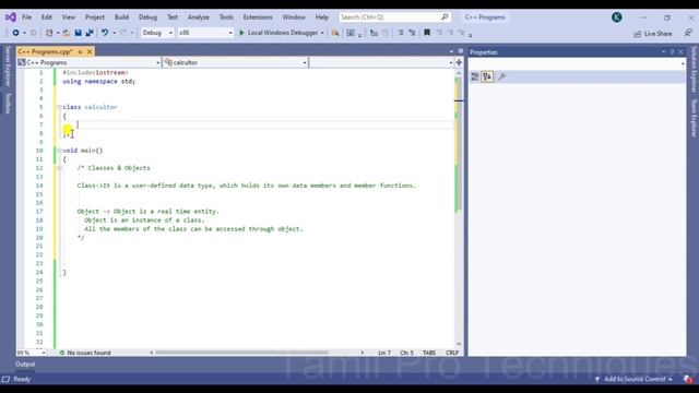24. Classes and Objects in C++ in Tamil || Tamil Pro Techniques|| смотреть онлайн
