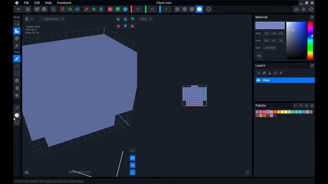 VoxEdit обучение. Персонаж с нуля. Стрим с курса обучения. смотреть онлайн